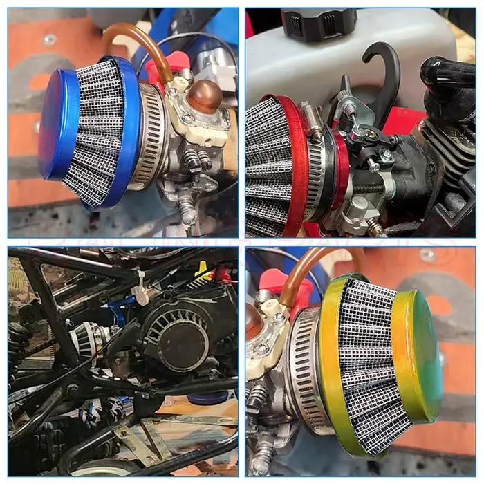 Kit de tube d'admission de modification de filtre à air, ajustement rouge, 2 temps, 47cc, 49cc, Mini
