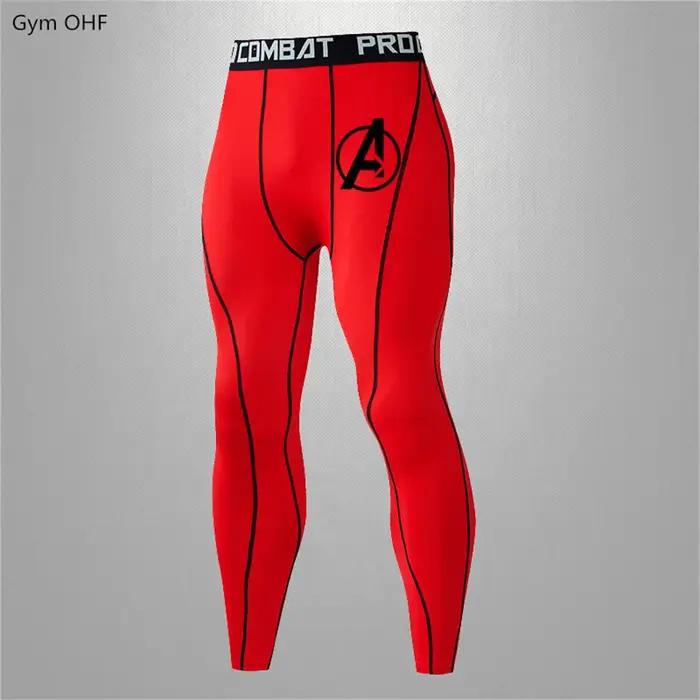 Legging de yoga Super Hero pour hommes - Collant de compression fitness et running