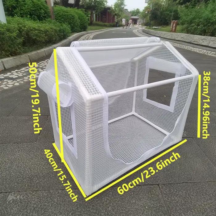 Abri de pluie de serre portable adapté à une utilisation intérieure et extérieure dans les cours - c