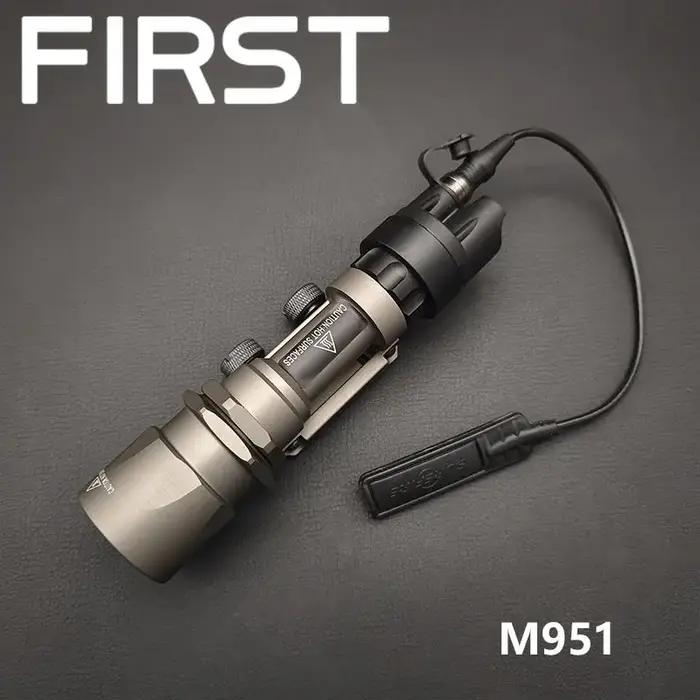 Lampe de poche tactique en métal M951 M952V, stroboscopique LED Surefir avec armes à montage QD M93,