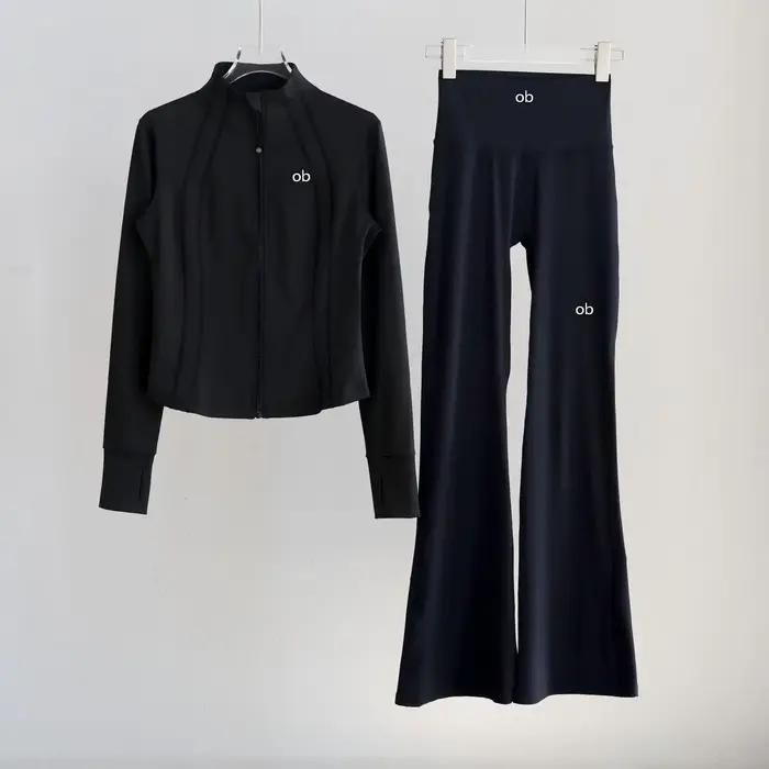 Vêtements de sport pour femmes - nouvelle tendance automne avec col montant ajusté pour l'entraîneme