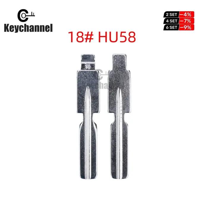 Clé de voiture vierge HU58 18 # KD, lame, clé de rechange pour BMW Série 3, E38, E39, E46, MooS3, Xh