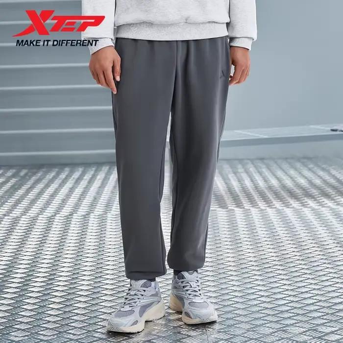 Xtep pantalon en tricot pour hommes automne pantalon doux à la mode rétro bas confortable 8763296301
