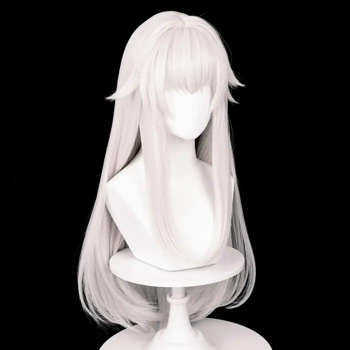 MSIWIGS – perruques de Cosplay synthétiques longues et lisses, cheveux blancs résistants à la chaleu