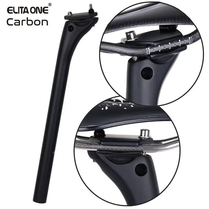 ELITAONE tige de selle en carbone vtt 27.2/30.9/31.6mm Offset 20mm tige de selle de vélo de route av