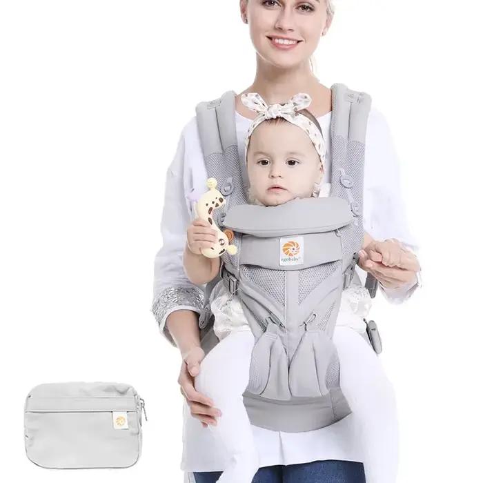 Egobaby-Sac à dos ergonomique respirant en coton Omni Baby Electrolux, support initié, ceinture à la