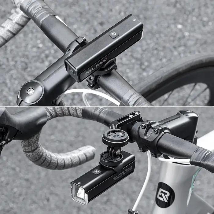 ROCKBROS-Lampe de vélo étanche à la pluie, lampe frontale VTT, lampe de sauna, aluminium, lampe de p