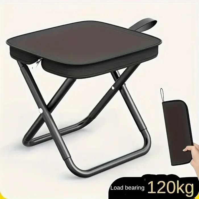 Tabouret pliant Portable avec poignée, tabouret de pêche de Camping en plein air, tabouret à fermetu