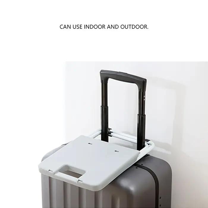 Tabouret de bain en plastique multifonctionnel, cuisine à domicile, intérieur, portable, pliable, co