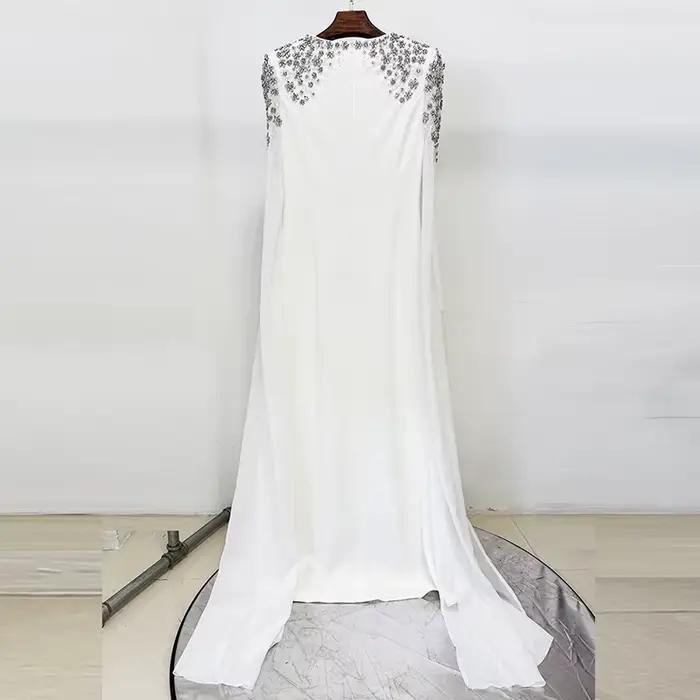 HIGH STREET Nouvelle Collection 2026 Robe de Soirée Longue Maxi pour Femme à Manches Longues Ornée d