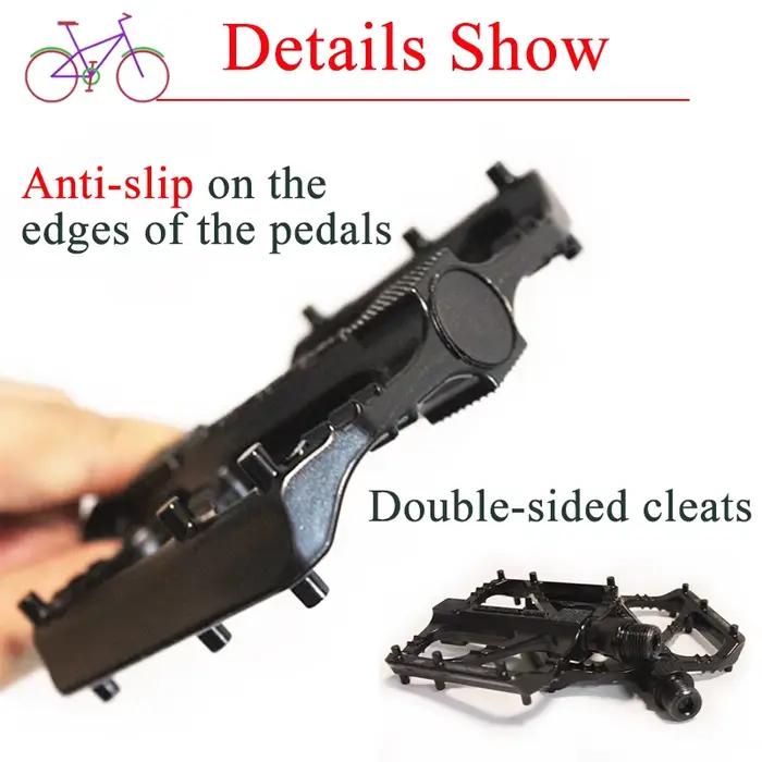 PROMEND-Pédales de vélo anti-ald DU à roulement ultralégères, accessoires de vélo de route à large p