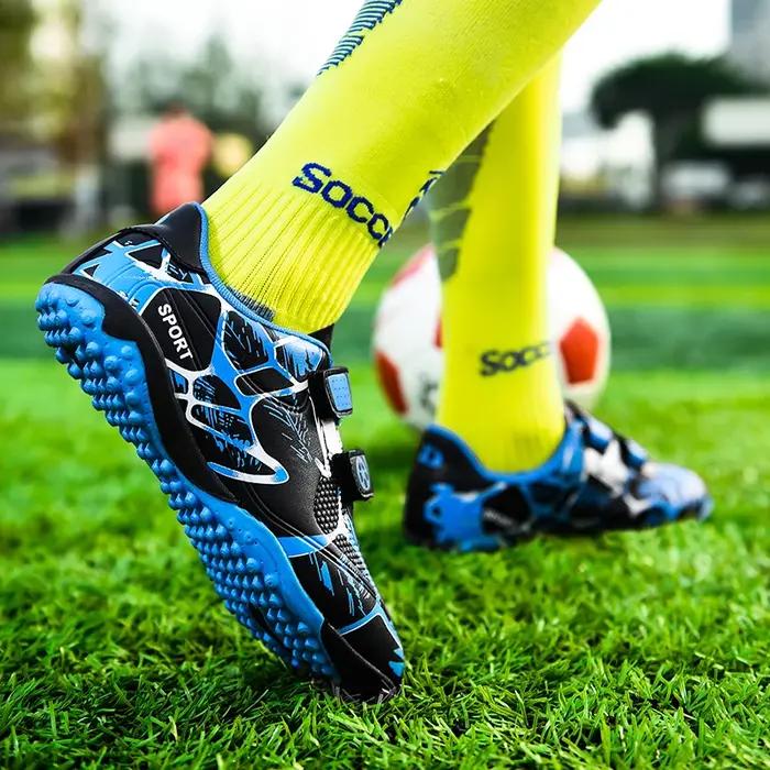 Bottes de football antidérapantes pour enfants crampons gazon entraînement football classique futsal en salle occassions spéciales enfants garçons occasions sportives