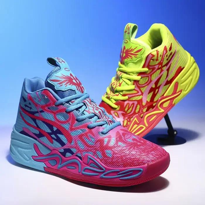 Hommes chaussures de sport légères chaussures de basket-ball en plein air unisexe respirant athlétiq