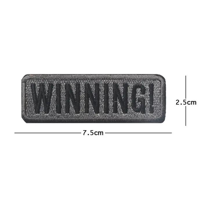 JEDI MASTER WINNING brodé crochet boucle badge tissu autocollants armée tactique Patch sac à dos cha