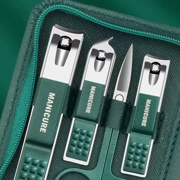 Kit professionnel de soins des ongles, ensemble de manucure et pédicure en acier inoxydable, ensembl