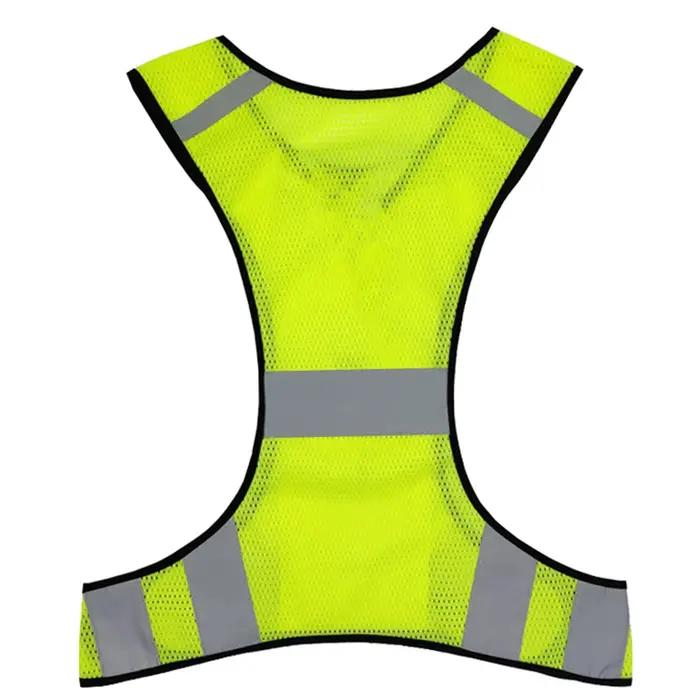 Gilet course haute visibilité réfléchissant - Léger respirant hommes femmes équitation nuit