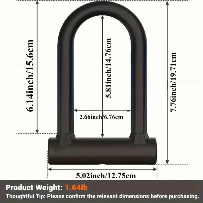 Serrure de vélo antivol robuste en acier avec manille de câble de sécurité pour protection maximale usage quotidien randonnées et courses de cyclisme