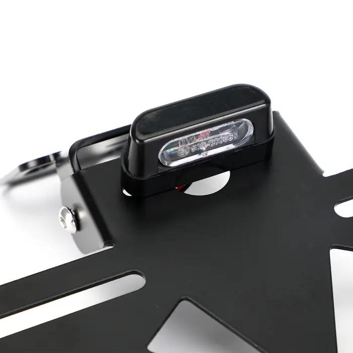 Cadre de plaque d'immatriculation universel pour moto, planificateur d'angle réglable, support de su