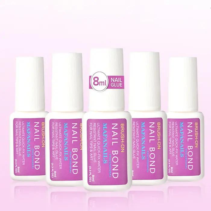 Colle à ongles à séchage rapide, 8ml, pour faux ongles, paillettes, acrylique, décoration de strass,