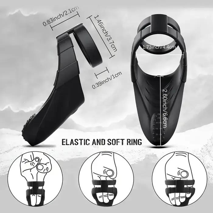 Anneau pénien vibrant avec vibrateur clitoridien pour hommes, anneau de pénis, silicone médical, jou