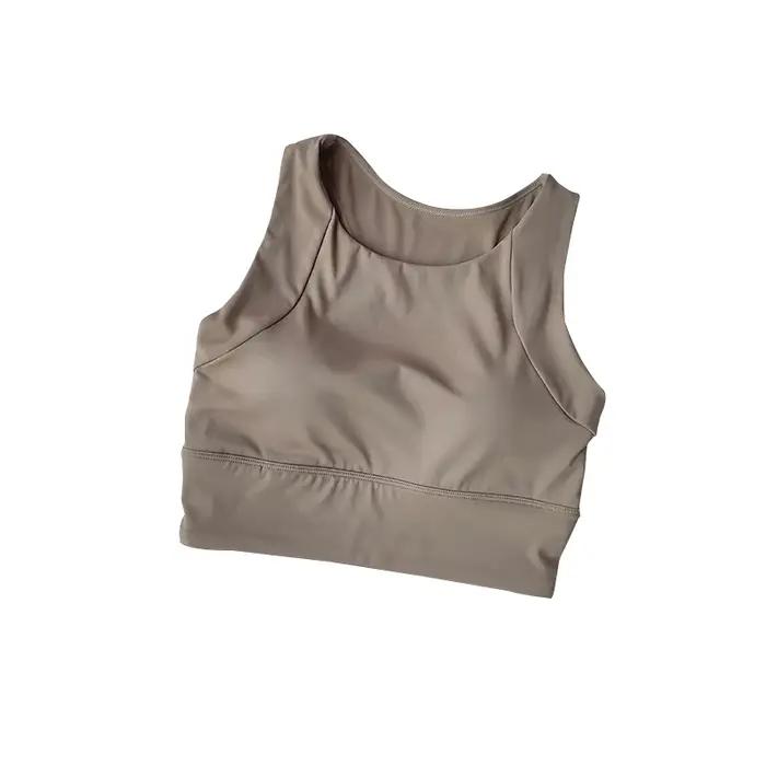 Gilet de sport Compact tout-en-un résistant aux chocs - Soutien-gorge Fitness été - Vêtements gymnastique respirant