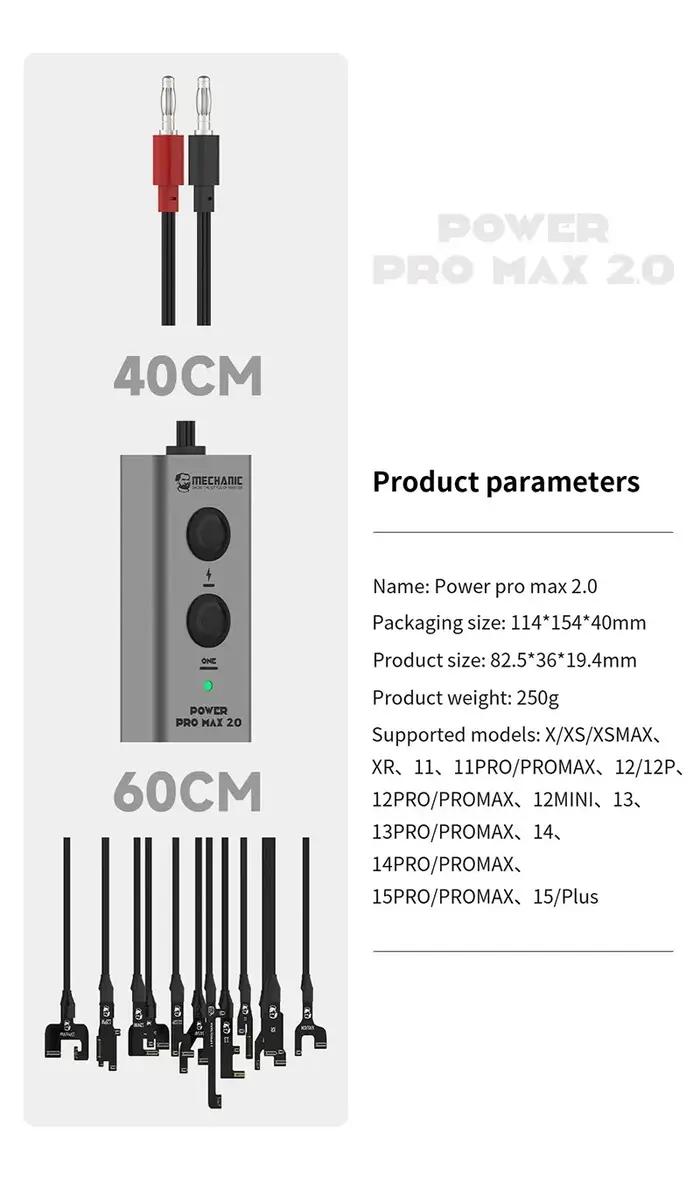 QIANLI IPower Pro Max câble d'alimentation avec interrupteur marche/arrêt pour iPhone 8 8P X XS MAX