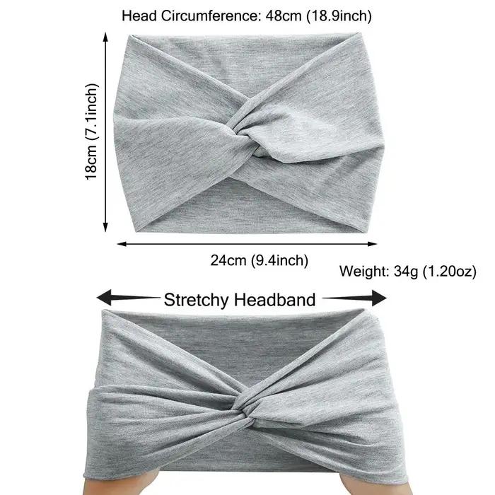 Bandeaux de cheveux de yoga pour femmes, Turban d'entraînement, Bandeau de sauna, Optique torsadée,