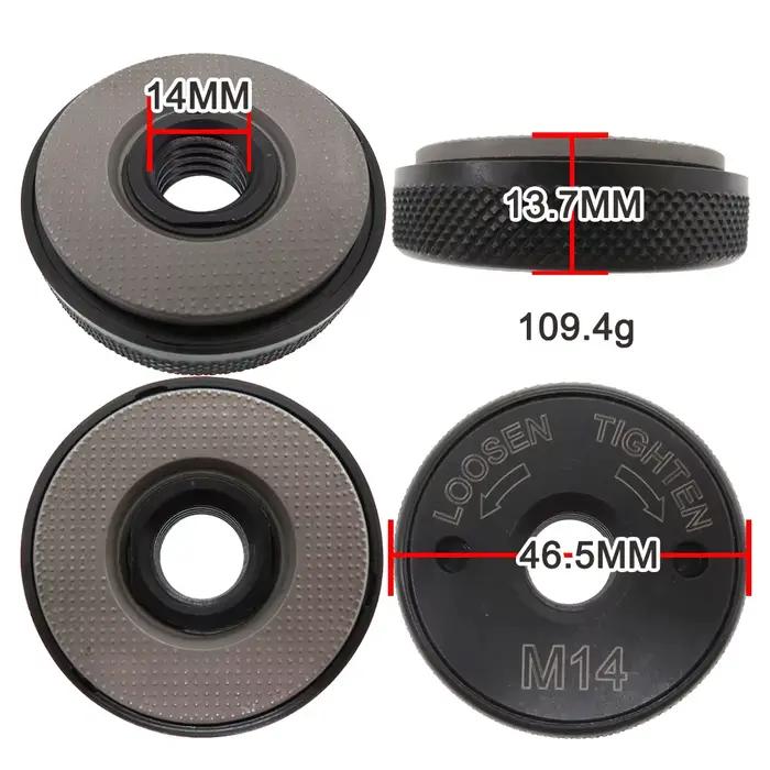 Écrou de verrouillage pour meuleuse d'angle M14, accessoire de fixation de plaque de bride de serrag
