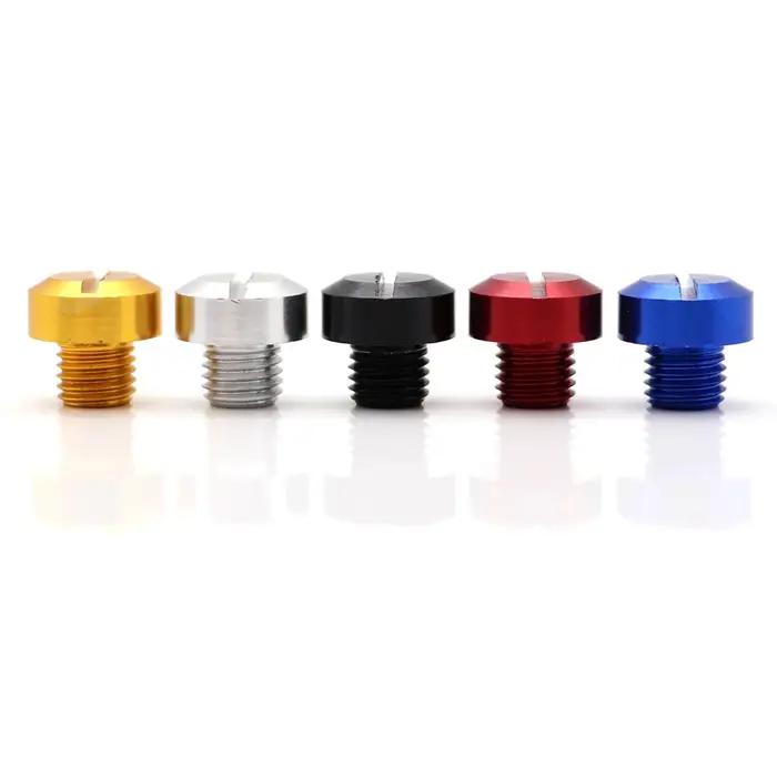 2 pièces universel moto CNC M10 * 1.25 M8 * 1.25 trou de miroir bouchon vis boulons couvre bouchons