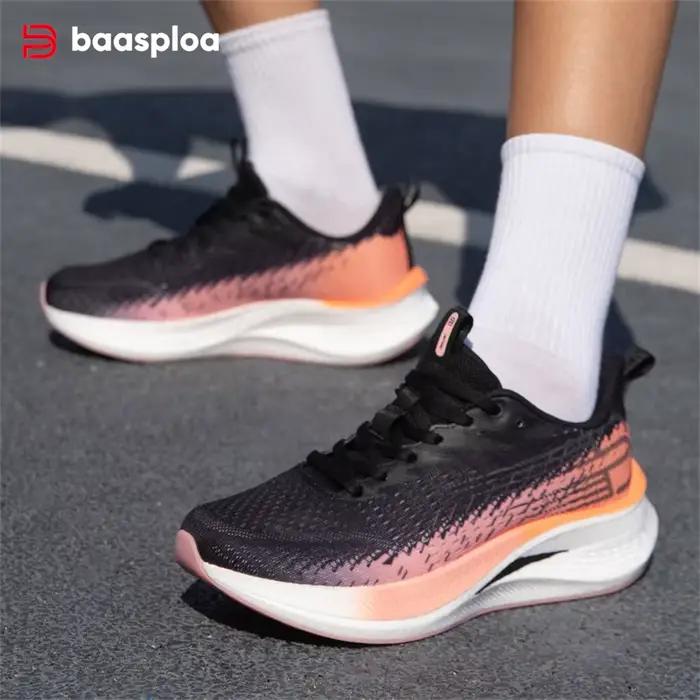 Baasploa-Chaussures de course professionnelles pour femmes, baskets de jogging respirantes, chaussur