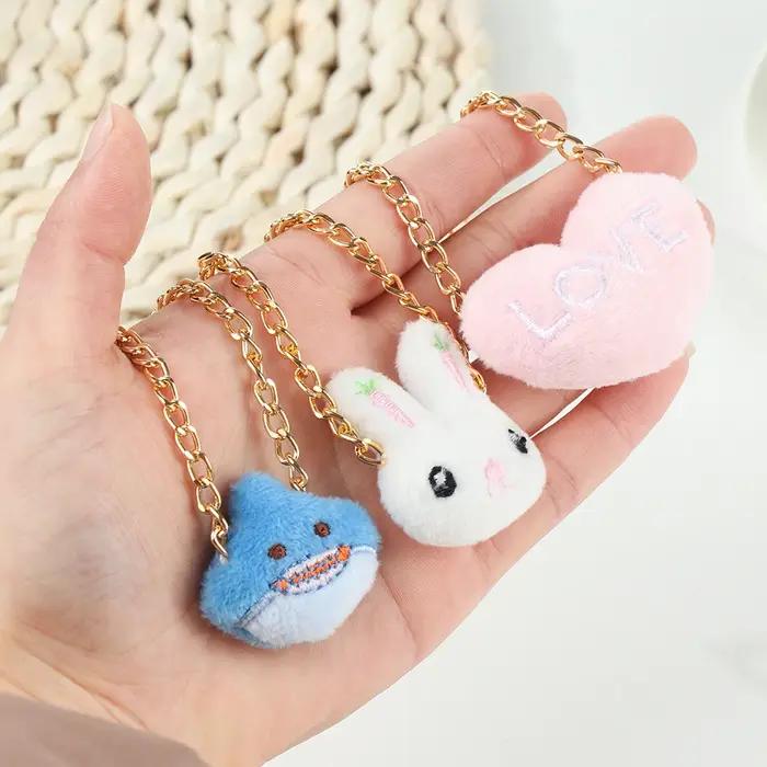 Sacs à beurre en peluche d'animaux de dessin animé, sac l'inventaire, sac à main pour vêtements, acc