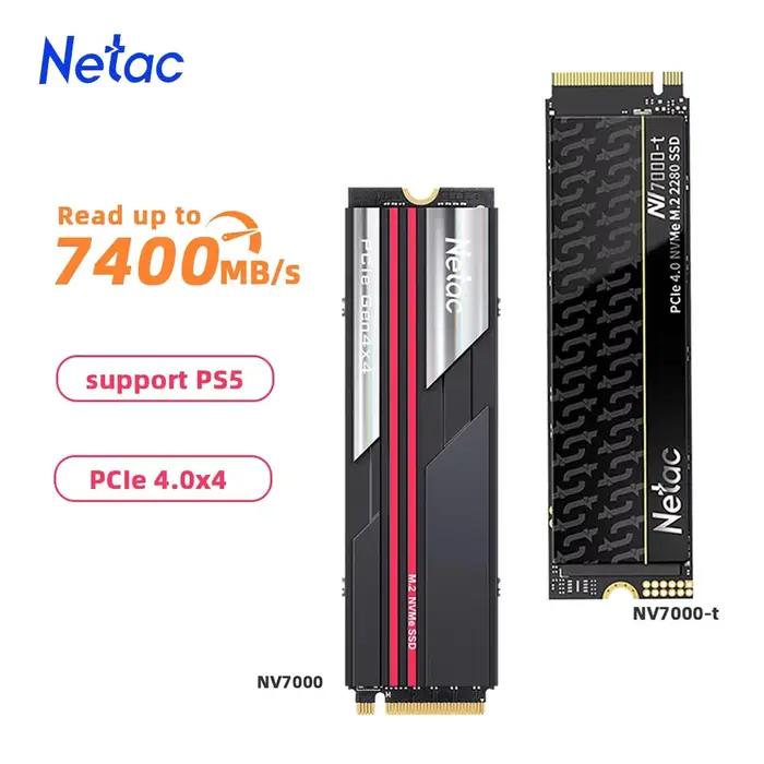 Netac 7400 mo/s SSD NVMe M2 2 to 1 to 512GB 4 to disque dur interne à semi-conducteurs M.2 PCIe 4.0x