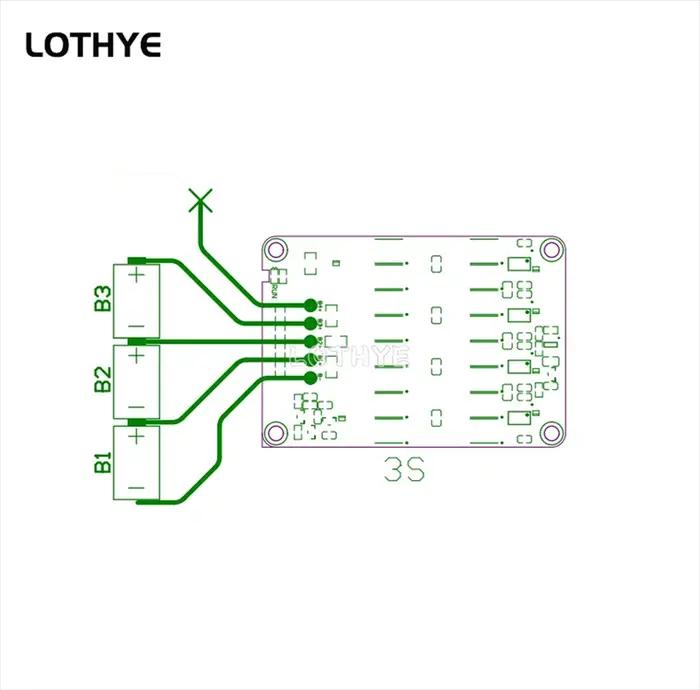 LOTHYE 3S 4S carte d'équilibrage d'égaliseur actif 5A batterie au Lithium Li-ion Lipo Lifepo4 LTO ba