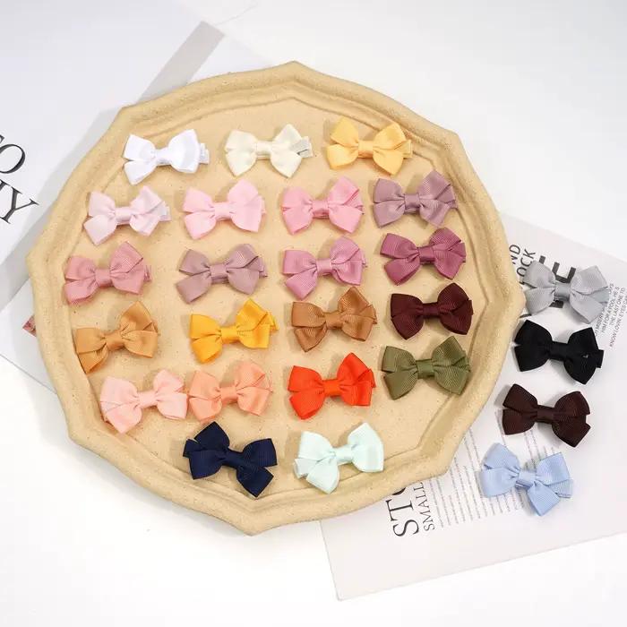 Nœuds de cheveux pour bébés filles, 10/20/25/50 pièces, par paires, nœuds de ruban de 2 pouces, pinc
