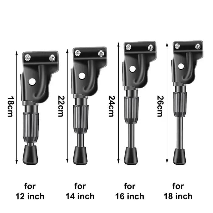 Béquille de vélo pour enfants, antidérapante, convient pour vélo de route, vtt, pliant, 12 14 16 18 20 22 24 pouces