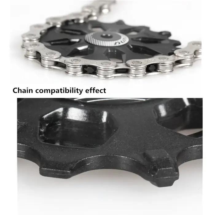 FOVNO 12T 14T 16T jeu de poulies de dérailleur arrière Support de roue de guidage à dents larges et