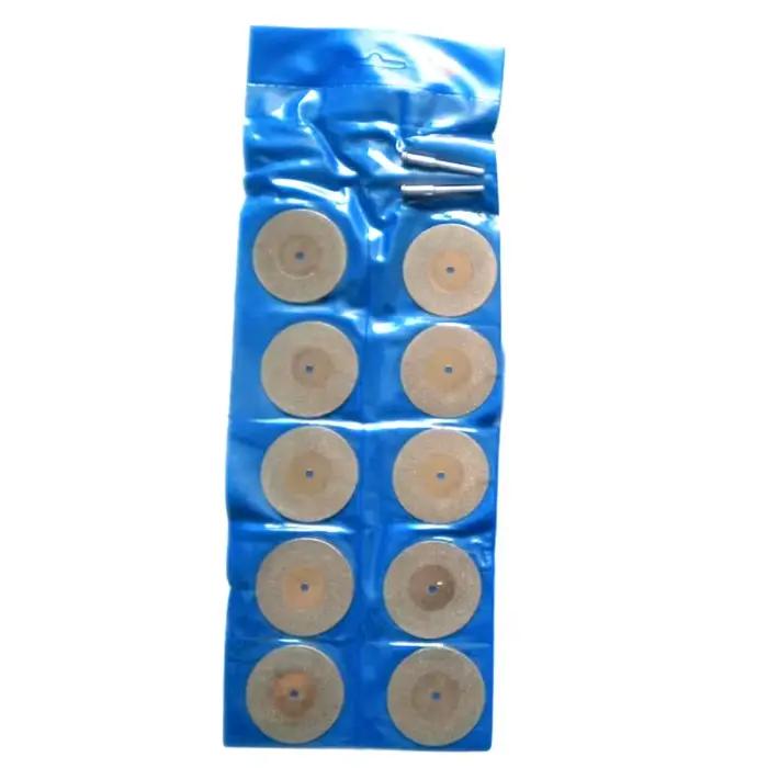 10 pièces 50mm mini disque de coupe diamant enduit meulage polissage disque de meulage rotatif lame