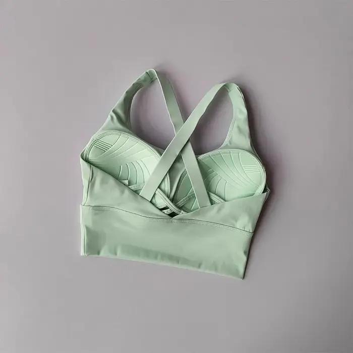 Soutien-gorge de sport tout-en-un résistant aux chocs pour femmes, haute intensité, pour course à pi
