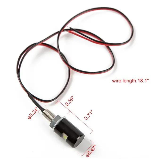 Plaque d'immatriculation universelle, étiquette, boulon à vis, ampoule LED blanche 12V, support de l