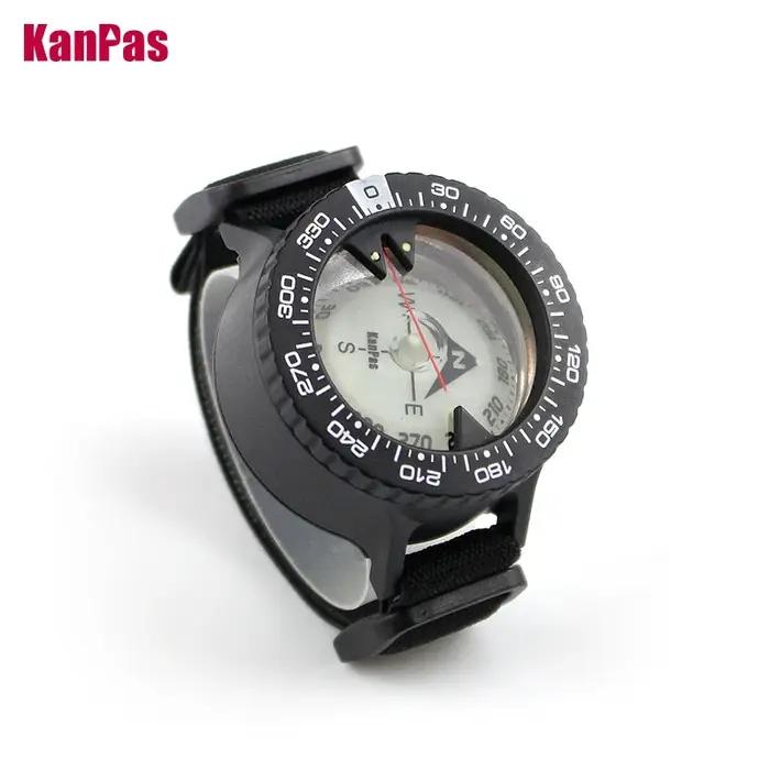 Boussole de plongée KANPAS 6BAR étanche avec signal lumineux pour navigation sous-marine précise