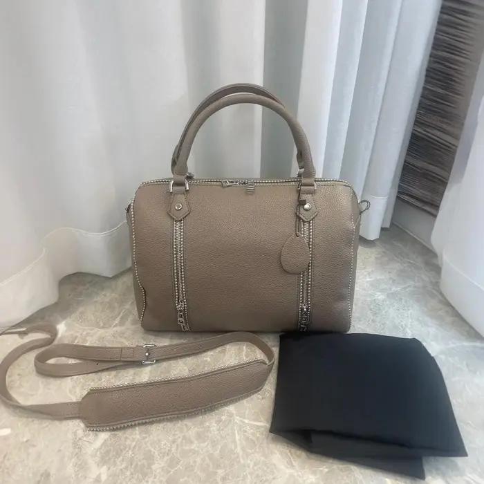 Nouveau sac à main en cuir pour femme, motif lychee noir, sac bandoulière, sac seau