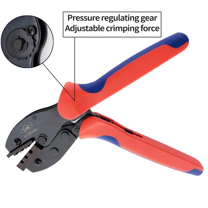 Outil de sertissage d'extrémité de lacet de connexion de gaine métallique LY-2669B, pince à sertir à
