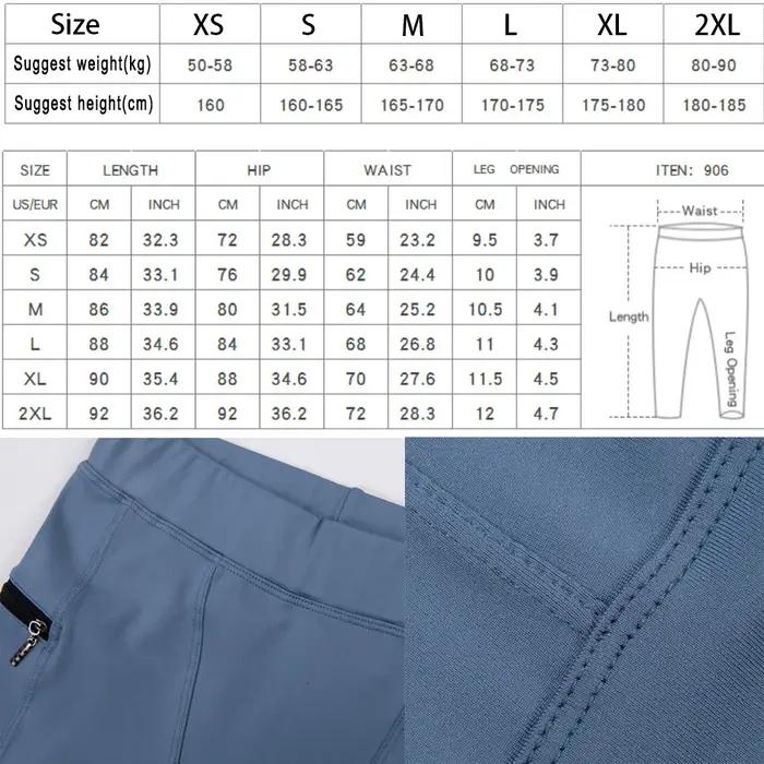 Leggings de course pour hommes, collants avec poche zippée, pantalons de Compression de haute qualit
