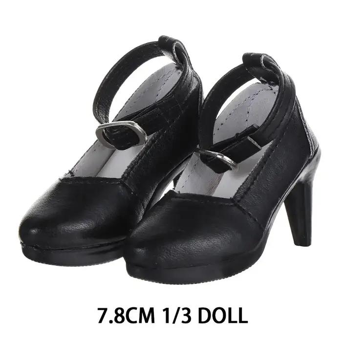 Chaussures de princesse à talons hauts en cuir PU, accessoires Kiev illage de beurre, bottes de joue