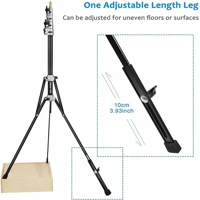 Trépied multifonction Selens 220 cm en aluminium pliable, kits de studio photo portables, accessoire