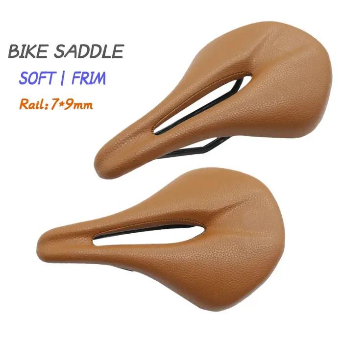Selle de vélo en carbone VTT/Roue coussins en carbone en cuir rails en carbone pièces de siège de vélo confort maximal endurance durable