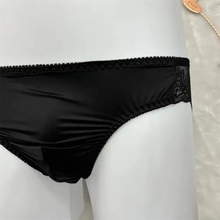 Sous-vetements erotiques pour hommes pochette convexe ultra mince dentelle jacquard grands sous vetements gai occasions speciales romantiques nuit de passion cadeau special