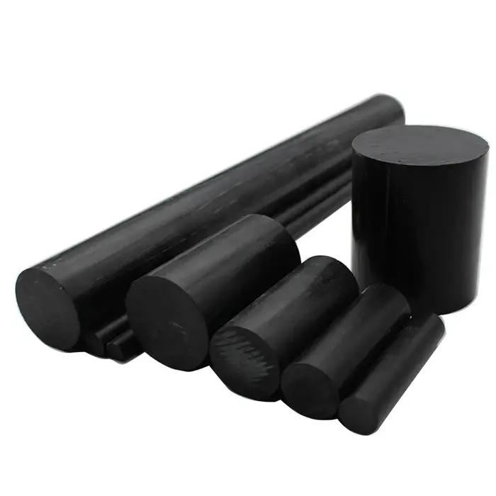 Barre résistante à l'usure de tiges en nylon pur PA6 pour l'usinage du diamètre noir 3mm à 300mm