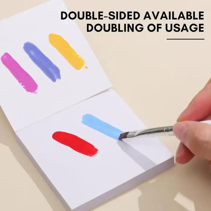 50 pièces Gel vernis à ongles Palette papier jetable Nail Art autocollant Gel vernis mélange dessin
