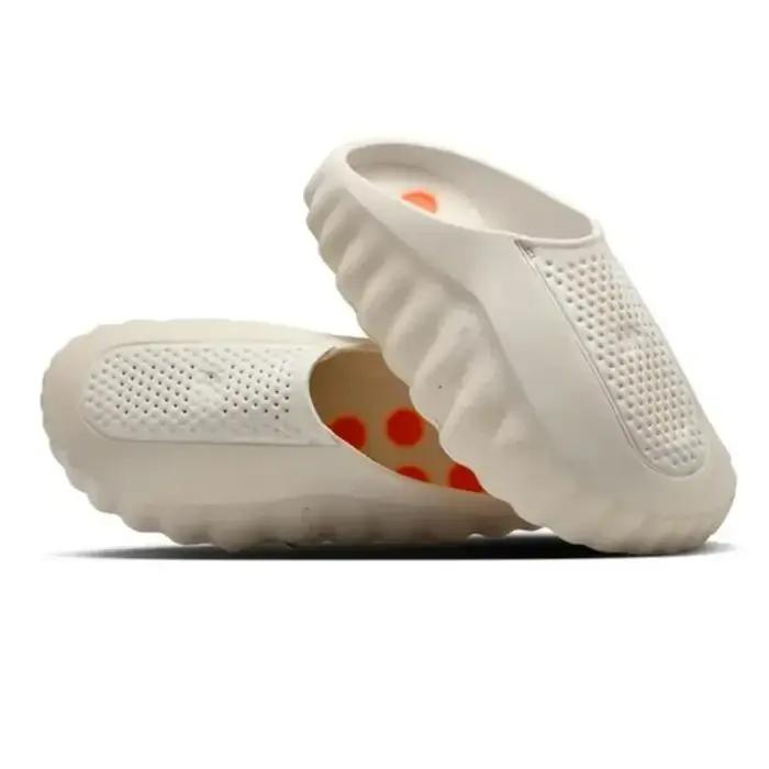 Claquettes de confort Rubber Tech 001, claquettes de course Running Bone White Red Black Light Smoke